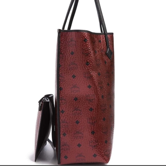 MCM Monogrammed Shopper Tote Bag - Picture 7 of 8